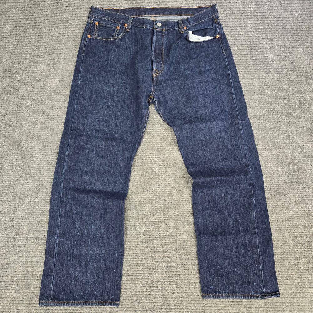 Levi's 501 Men's Jeans 38x30 Dark Wash Original Fit Straight Leg Button Fly